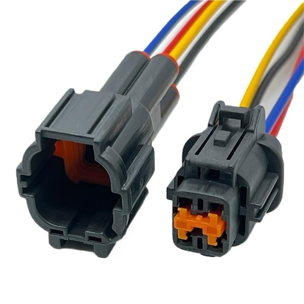 ningqonggongshi Kfz Sensorstecker 4 Pin Auto Wasserstrahl Motor Sauerstoff Stecker Kabelbaum Auto wasserdichte Elektrische Stecker PB291-04027 6185-1169(4Pin Male and Female) von ningqonggongshi