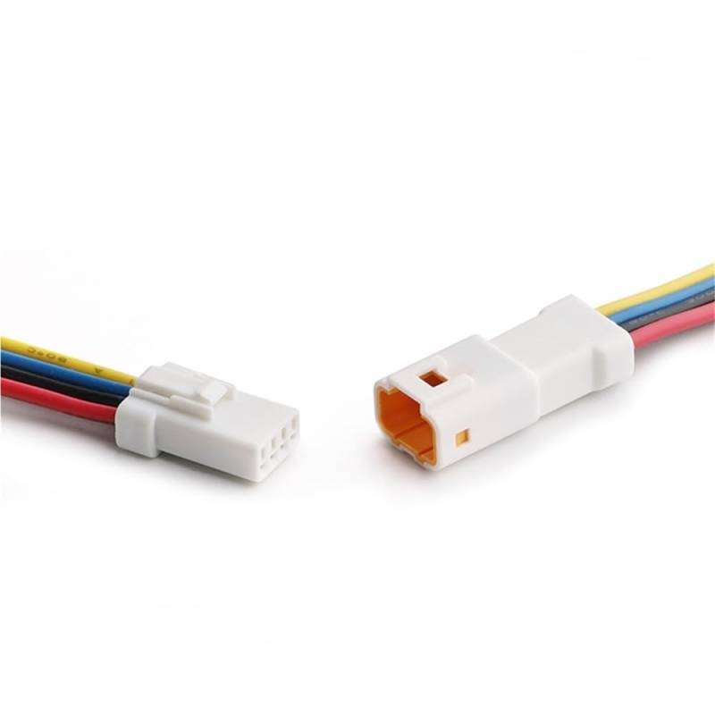 ningqonggongshi Kfz Sensorstecker Kompatibel Mit Benz JST-02T 2 3 4 6 8 Pin JWPF 0,7 Mm Auto-wasserdichter Elektronischer Mikrostecker Mit Kabel-Stoßstecker-Kabelbaum(4P Wire Harness) von ningqonggongshi