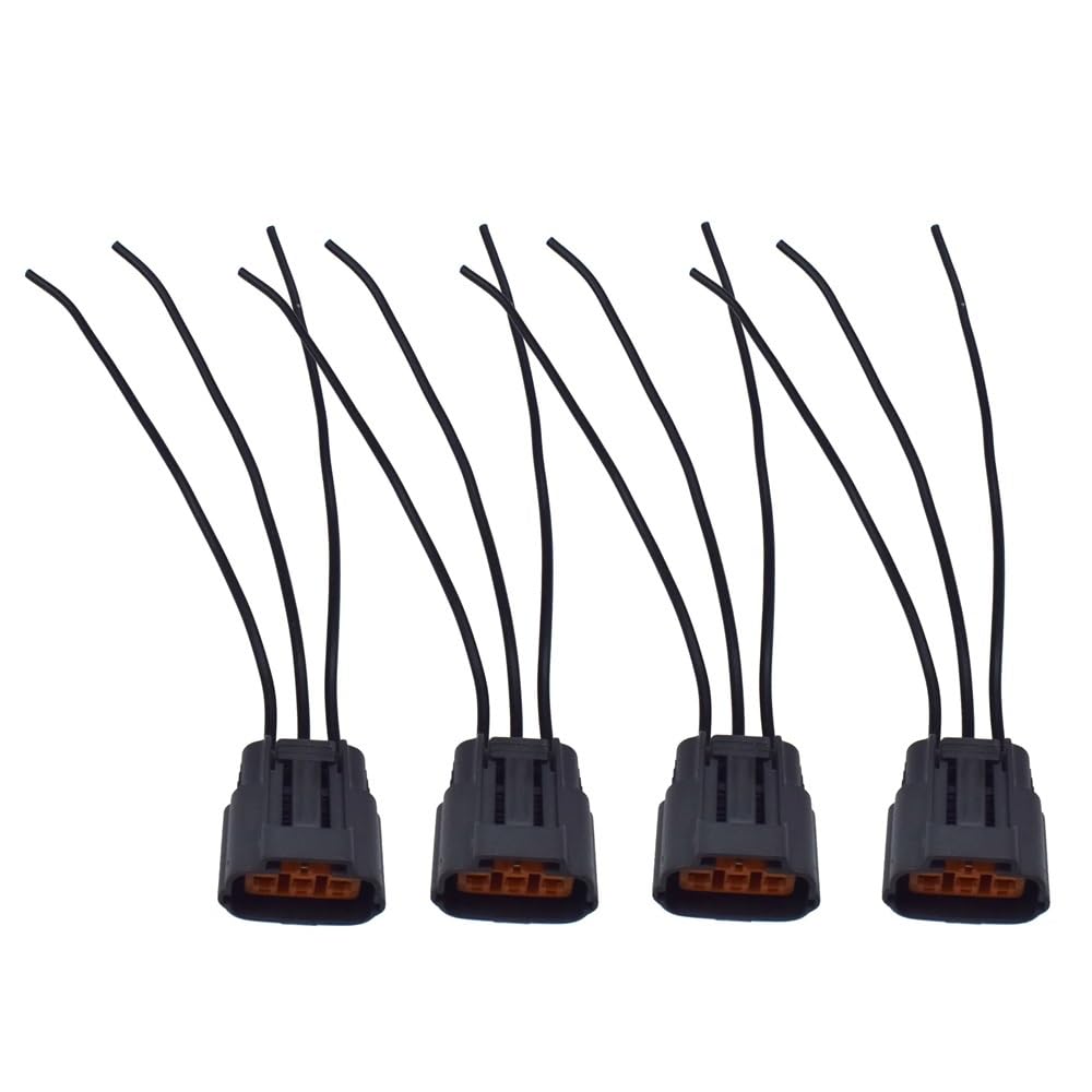 ningqonggongshi Kfz Sensorstecker Kompatibel Mit Chrysler Für Sebring 2.4 2001–2007 Zündspulen-Kabelstecker Kabelbaumstecker MD362907 MR994643 MD363552 1832A016 MR994643(4 Pieces) von ningqonggongshi