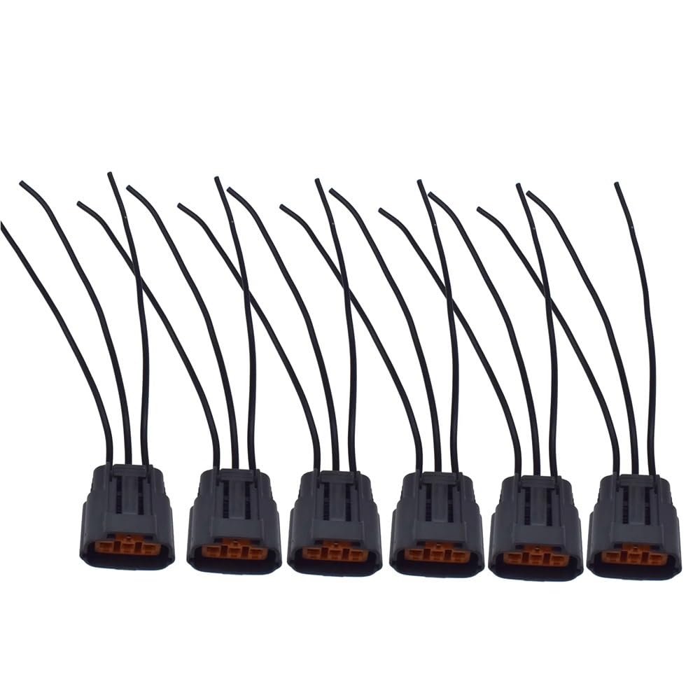 ningqonggongshi Kfz Sensorstecker Kompatibel Mit Chrysler Für Sebring 2.4 2001–2007 Zündspulen-Kabelstecker Kabelbaumstecker MD362907 MR994643 MD363552 1832A016 MR994643(6 Pieces) von ningqonggongshi