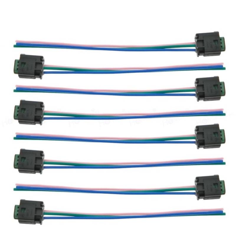 ningqonggongshi Kfz Sensorstecker Kompatibel Mit Dacia Für Duster Für Logan Für SANDERO Turbo-Abgasdrucksensor-Stecker 8201000764 93198718(8PCS) von ningqonggongshi
