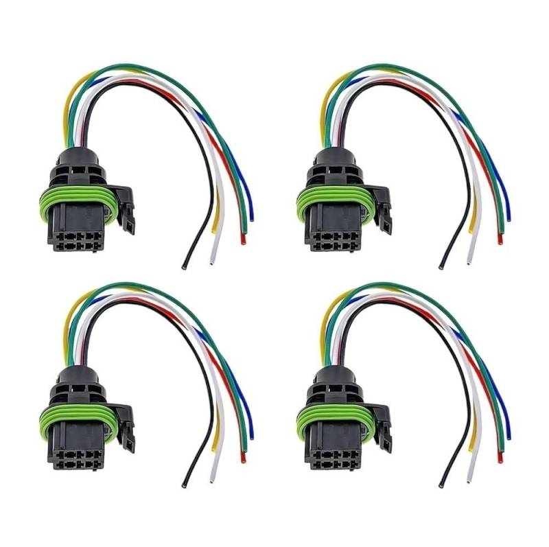 ningqonggongshi Kfz Sensorstecker Kompatibel Mit Kangoo Für Clio Für Laguna Für Megane Anschlussstecker 8200683199 7700431718 8200052605 8200155192 5501737671(4 PCS) von ningqonggongshi