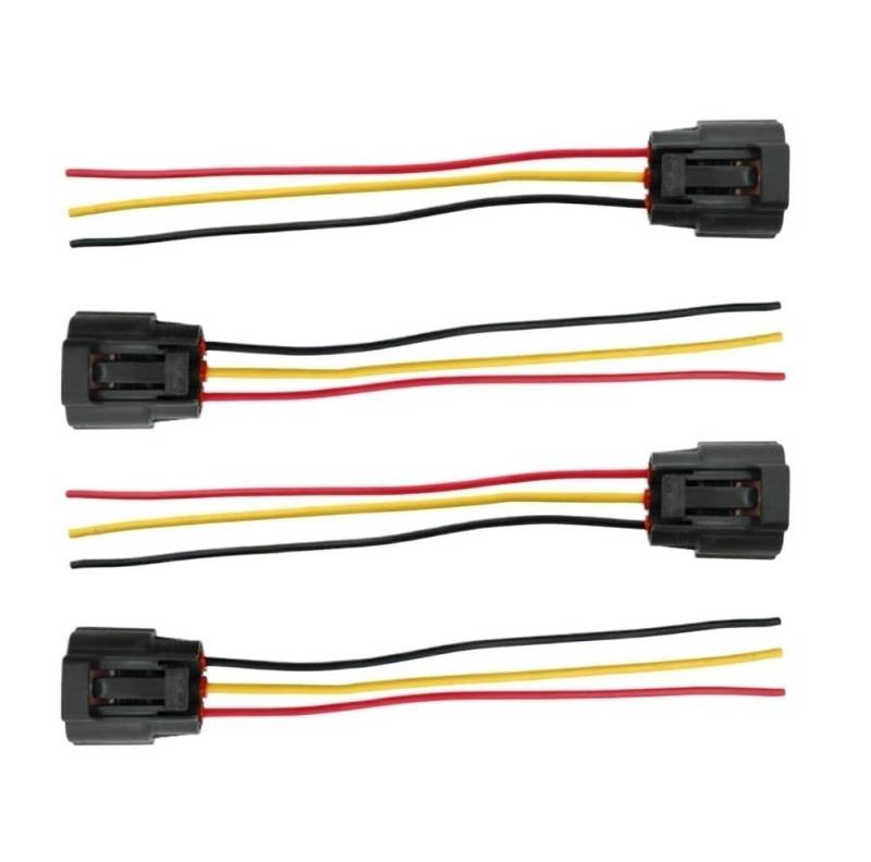 ningqonggongshi Kfz Sensorstecker Kompatibel Mit Mitsubishi Für Colt III IV Mk V Zündspulenanschlüsse Reparatur Kabelbaumstecker MD361710 1832A016(4 PCS) von ningqonggongshi