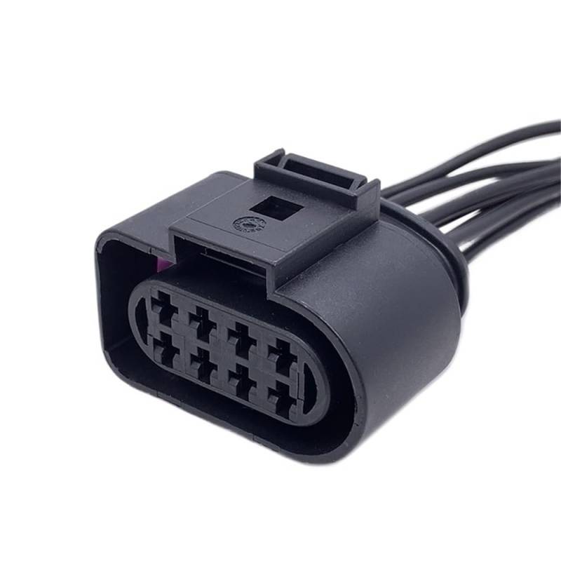 ningqonggongshi Kfz Sensorstecker Kompatibel Mit VW 2 3 4 5 6 8 10-poligem 3,5-mm-Autozündspulen-Wasserdichter Stecker Hupensensorstecker Mit Kabel 1J0973722 1J0973723(8P of 8D0973734) von ningqonggongshi