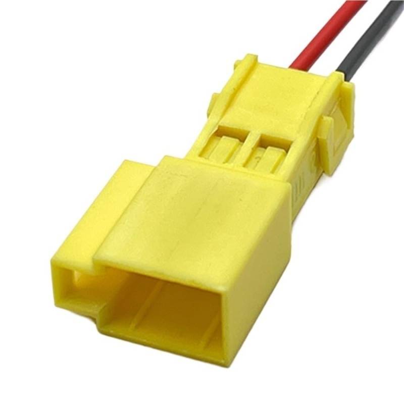 ningqonggongshi Kfz Sensorstecker Kompatibel Mit VW 2-poligem 2,8-mm-Auto-Innenkammer-Lichtstecker-Kabelbaum Automotic-Stecker Buchse 191906231A 1H0906712(2Pin Male) von ningqonggongshi