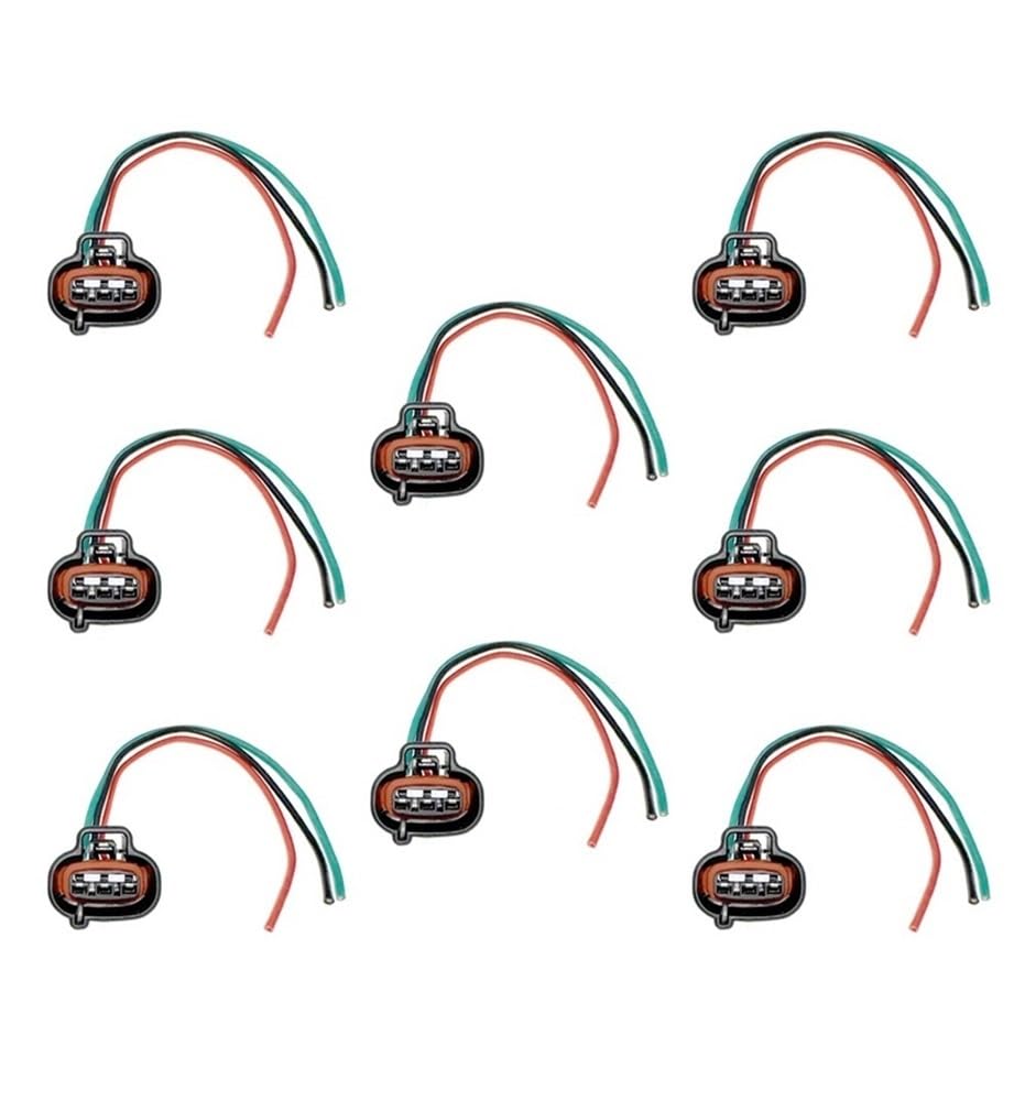 ningqonggongshi Kfz Sensorstecker Stecker 3pin Leerlaufluftregelung IAC Ventil Kabelbaum Stecker 22270-0D030 22270-75050 16022-PWA-G01(8 pcs) von ningqonggongshi