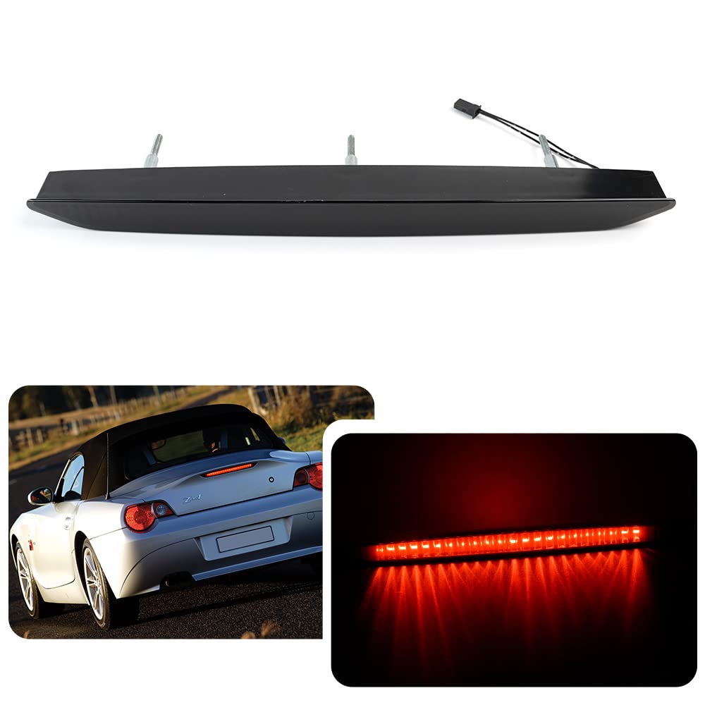 1 x rauchfarbene LED-Bremsleuchte für BMW Z4 E85 Roadster hinten mittig hoch montiert, dritte Bremsleuchte 1 x rauchfarbene LED-Bremsleuchte für BMW Z4 E85 Roadster hinten mittig hoch montiert, dritte Bremsleuchte von njssjd