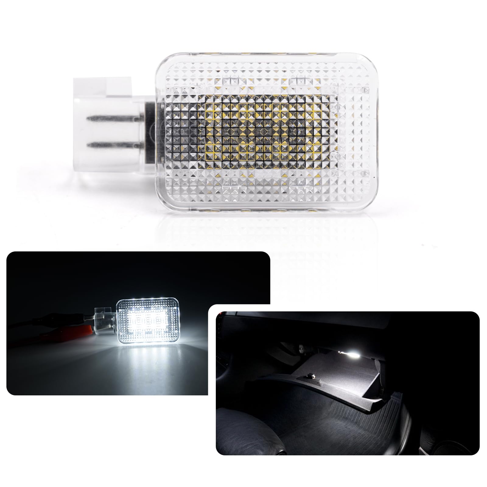 1 x LED-Handschuhfach-Licht für Volvo V60 S60 S40 V50 C30 C70 Xenon-weiße LED-Handschuhfach-Aufbewahrungs-Lampe für Halogenlampen. von njssjd
