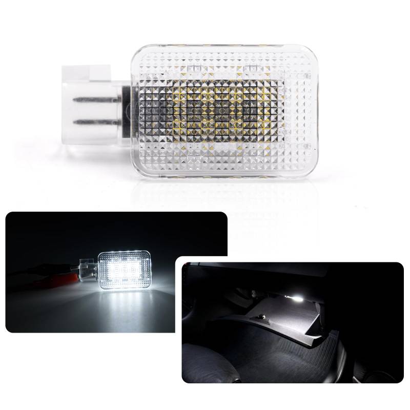 njssjd 1 x LED-Innen-Handschuhfach-Lampe für Volvo C30, S60, C70, S40, V60, V50, Canbus, 6000 K, weiß, LED-Handschuhfach-Aufbewahrungslampe von njssjd