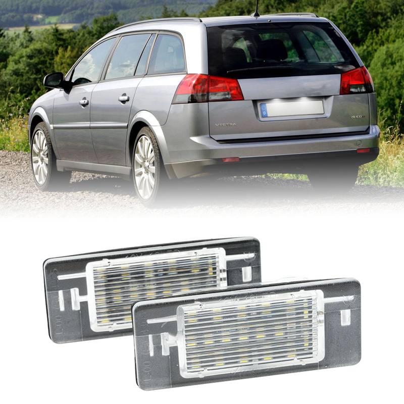 Canbus LED-Kennzeichenbeleuchtung für O/Pel Vectra C Kombi 2002–2008 Caravan, 2 Stück von njssjd