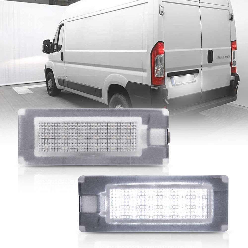 njssjd 2X LED Kennzeichenbeleuchtung für F.iat Ducato Bus Kasten 2006-2019 Canbus Weiße LED-Tag-Heckleuchte EUR€1799EUR€17.99 von njssjd