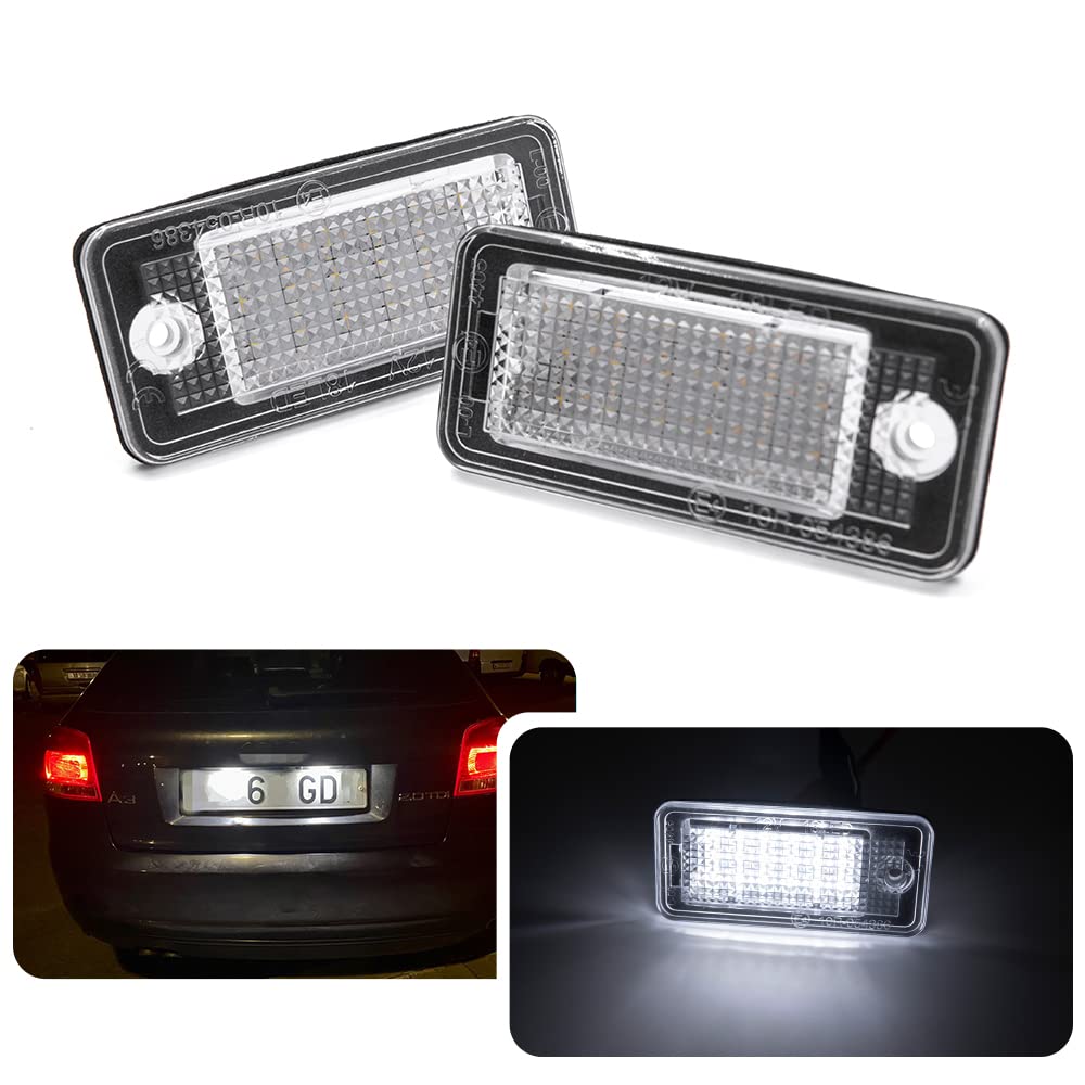 Canbus LED Kennzeichenbeleuchtung für A/udi A3 S3 A4 S4 B6 B7 A6 C6 S6 A8 S8 Q7 SMD 6000K Canbus fehlerfrei hintere LED Tag-Lampen Canbus LED Kennzeichenbeleuchtung für A/udi A3 S3 A4 S4 B6 B7 A6 C6 S6 A8 S8 Q7 SMD 6000K Canbus fehlerfrei hintere LED Tag-Lampen von njssjd