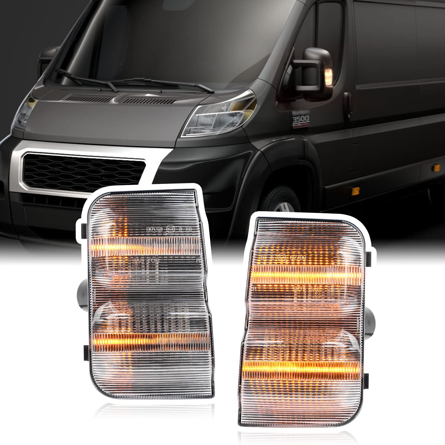 njssjd Dynamische LED-Seitenspiegel-Lichtblinker Kompatibel mit 2006-2023 Peugeot Boxer Fiat Ducato Typ 250 Blinker C-itroen Jumper Relais Bernsteinfarbene Anzeige Seitenflügel-Rückspiegellampe njssjd Dynamische LED-Seitenspiegel-Lichtblinker Kompatibel mit 2006-2023 Peugeot Boxer Fiat Ducato Typ 250 Blinker C-itroen Jumper Relais Bernsteinfarbene Anzeige Seitenflügel-Rückspiegellampe von njssjd
