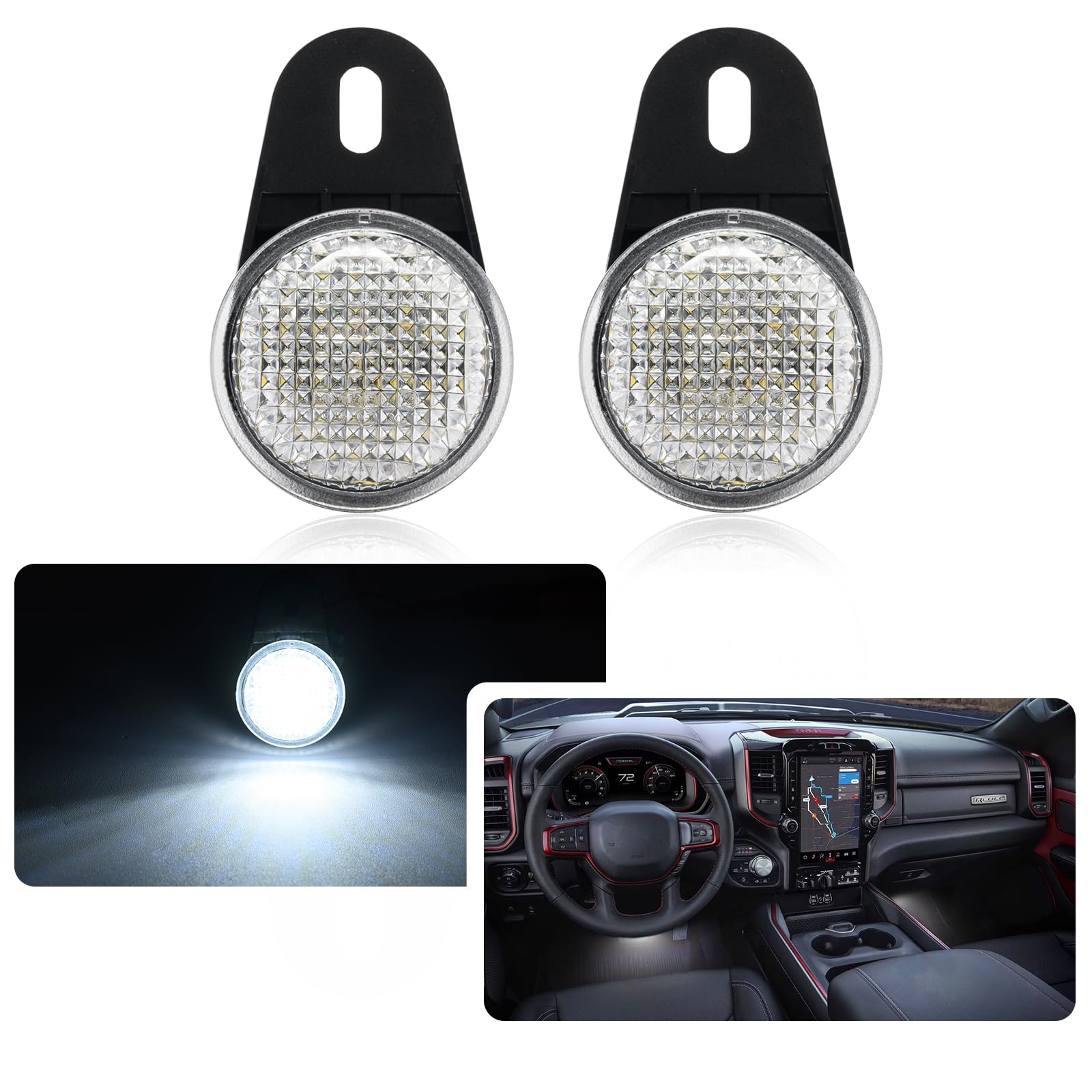 njssjd 2 Stück LED-Innenraumleuchte vorne Fußraumleuchte für J.eep Wrangler 1999–2010, J.eep Cherokee 2001–2012, J.eep Grand Cherokee 1999–2022, J.eep Commander D.odge Nitro njssjd 2 Stück LED-Innenraumleuchte vorne Fußraumleuchte für J.eep Wrangler 1999–2010, J.eep Cherokee 2001–2012, J.eep Grand Cherokee 1999–2022, J.eep Commander D.odge Nitro von njssjd