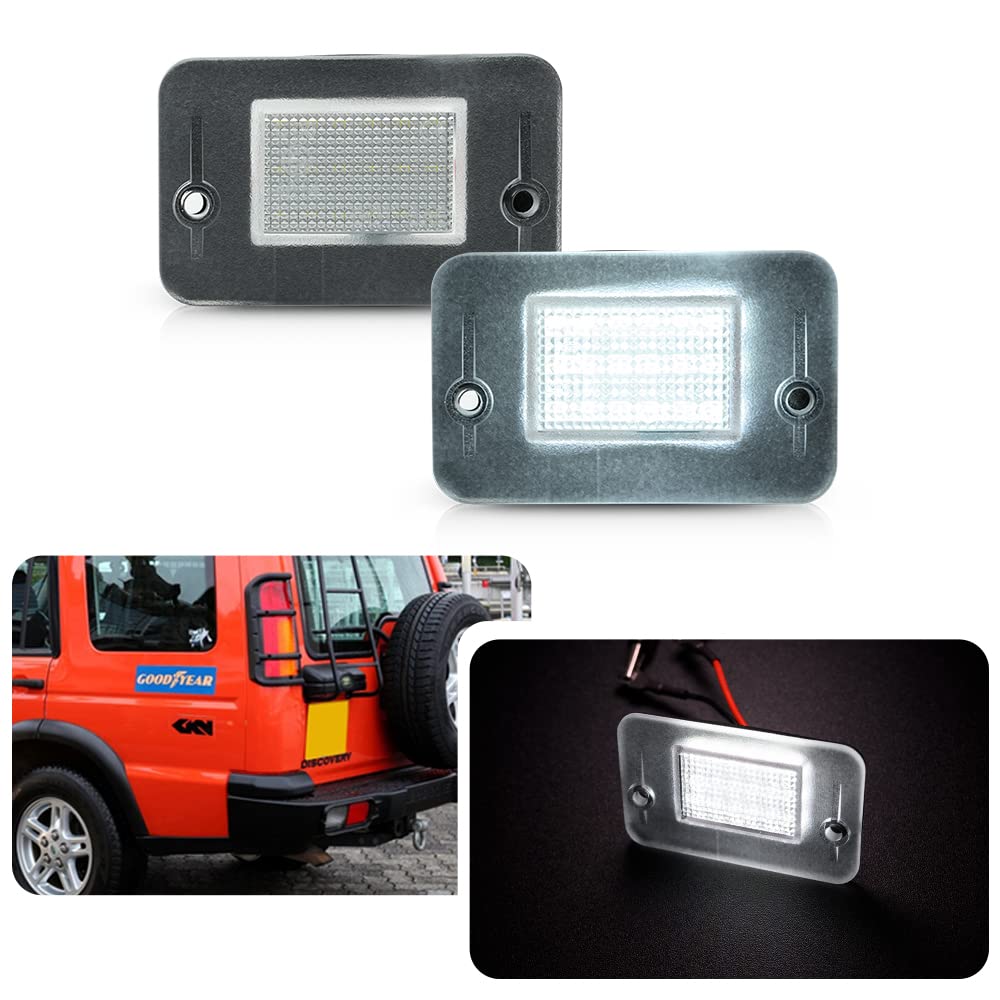 njssjd 2 stücke Für Land Rover Discovery 1 2 1994-2004 Für Land Rover Discovery td5 LED Kennzeichenbeleuchtung High Power SMD Weiß Hintere Tag Lampe OEM # XFC500050 njssjd 2 stücke Für Land Rover Discovery 1 2 1994-2004 Für Land Rover Discovery td5 LED Kennzeichenbeleuchtung High Power SMD Weiß Hintere Tag Lampe OEM # XFC500050 von njssjd