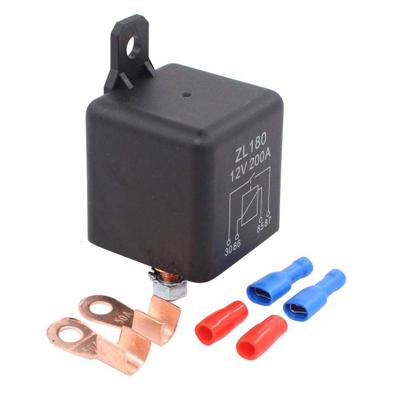 Doo Engy Batterie Trennrelais Relais DC 12V 200A Spitzenlast Batterietrennrelais Für Pkw Kfz Auto Boot LKW Electronik von Zabapure