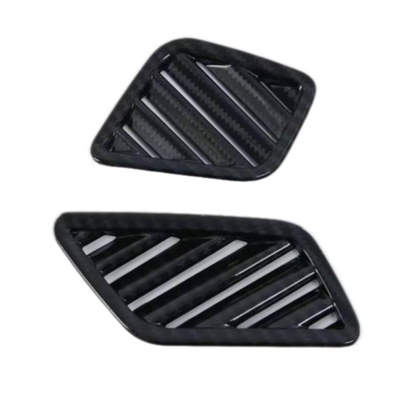 nongyo Auto-Klimaanlage Zierring Kompatibel Mit Q5 2018 2019 Auto-Armaturenbrett-Seiten-Klimaanlagenauslass-Entlüftungsabdeckung Verkleidung Auto-Styling(Black) von nongyo