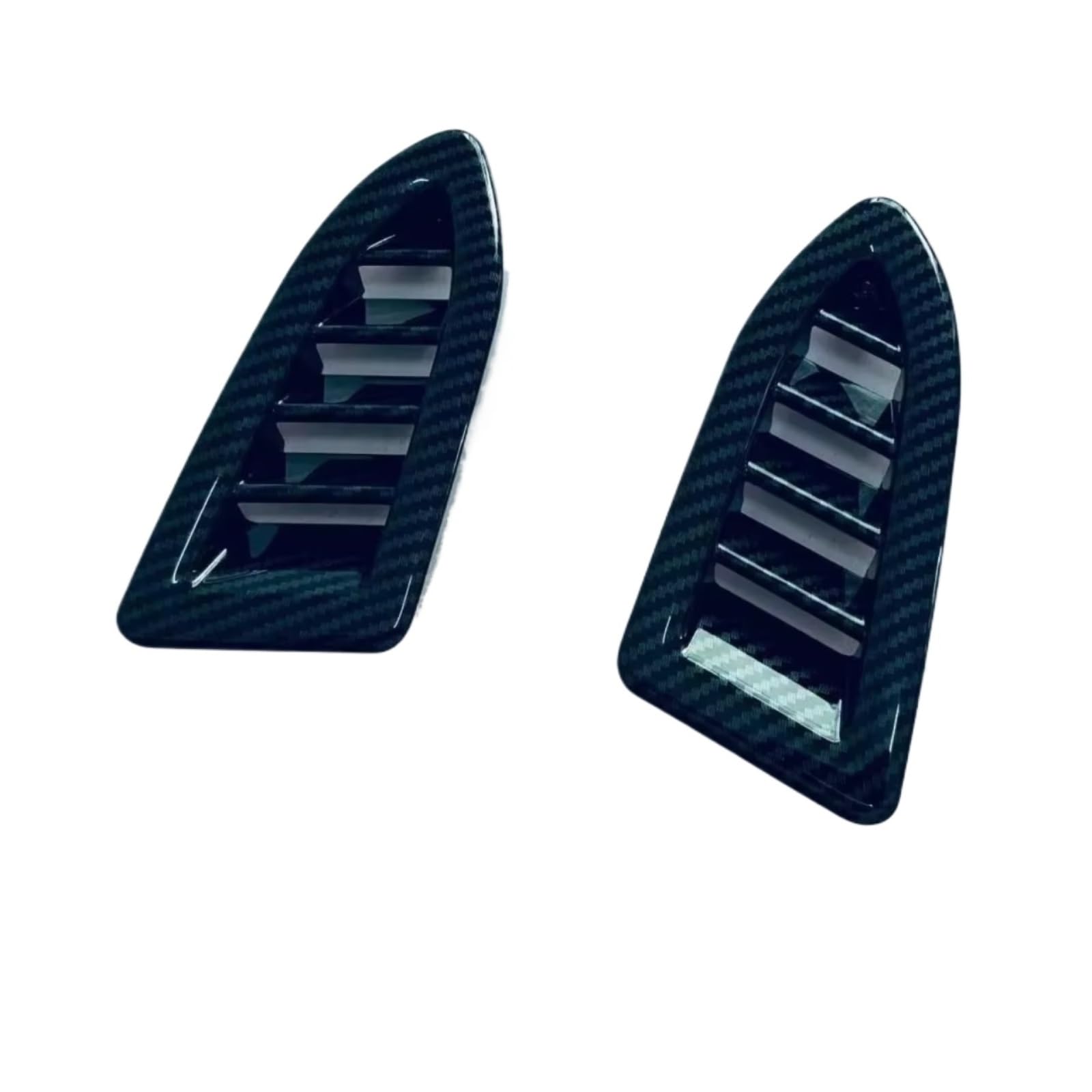 nongyo Auto-Klimaanlage Zierring Kompatibel Mit Subaru Für Crosstrek 2024, Auto-Styling-Zubehör, Vorderes Armaturenbrett, Obere AC-Entlüftungsabdeckung, Auslassrahmenverkleidung(Carbon Black) von nongyo