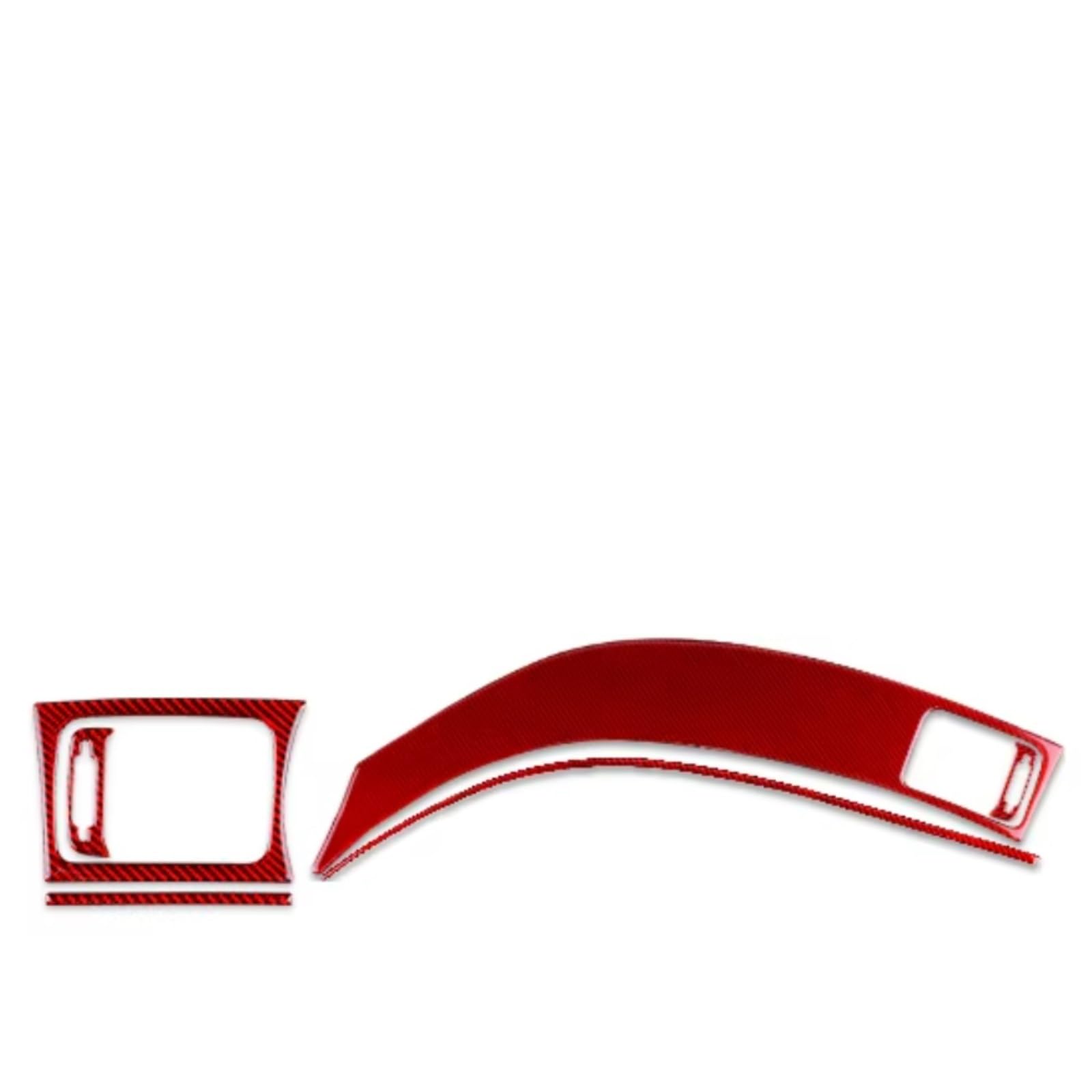 nongyo Auto-Klimaanlage Zierring Kompatibel Mit Subaru Für Impreza 2009 2010 2011, Auto-Luftauslass-Armaturenbrett-Panel-Aufkleber, Dekoratives Zubehör(LHD Red) von nongyo