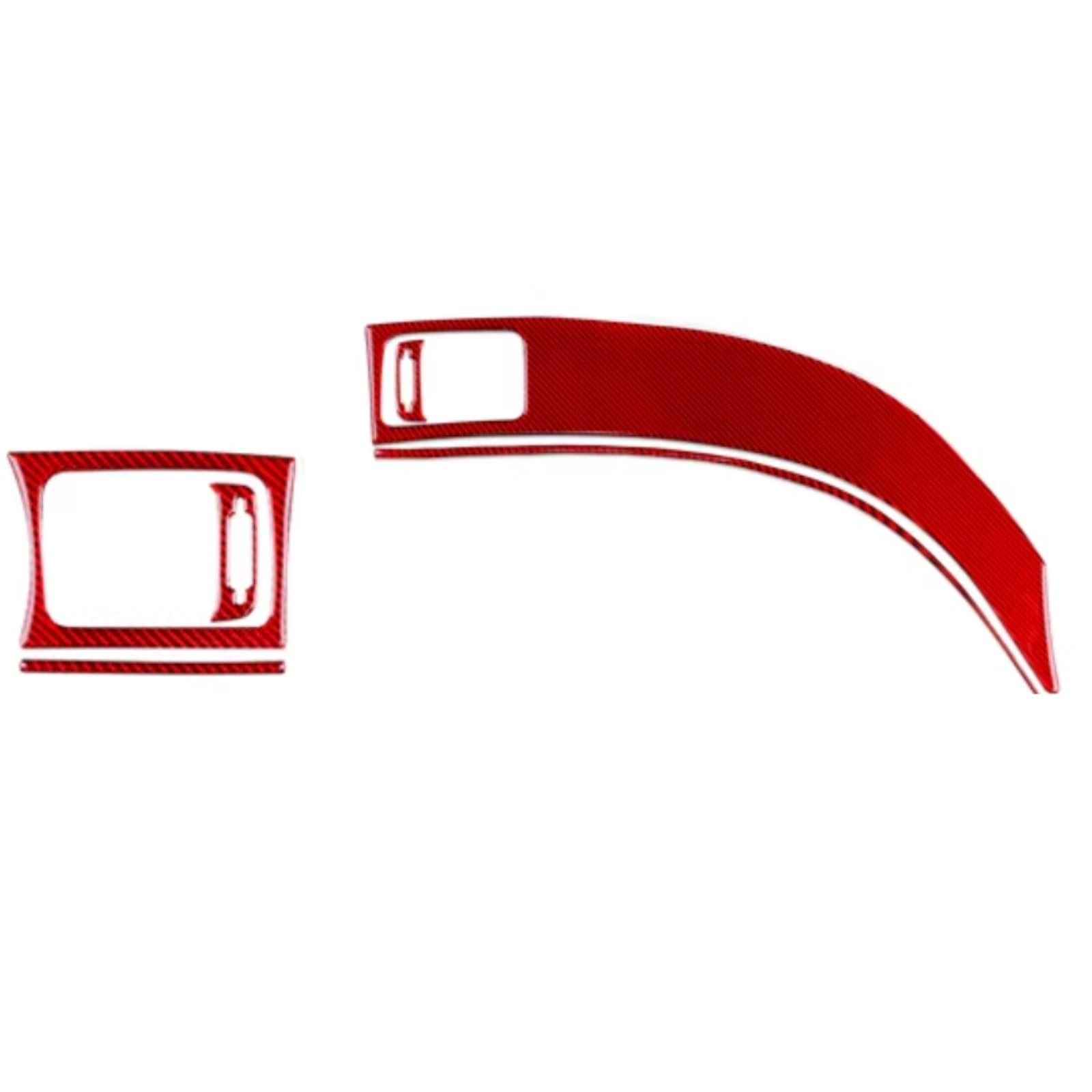 nongyo Auto-Klimaanlage Zierring Kompatibel Mit Subaru Für Impreza 2009 2010 2011, Auto-Luftauslass-Armaturenbrett-Panel-Aufkleber, Dekoratives Zubehör(RHD Red) von nongyo