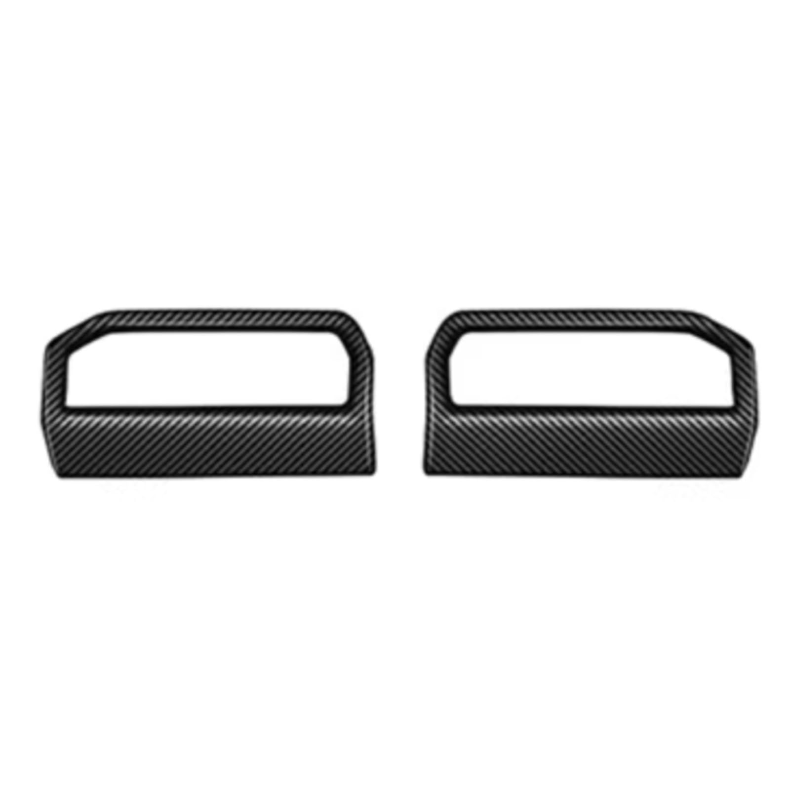 nongyo Auto-Klimaanlage Zierring Kompatibel Mit Toyota Für Tacoma 2024 Auto Armaturenbrett AC Klimaanlage Outlet Vent Abdeckung Panel Trim(Carbon Fiber) von nongyo