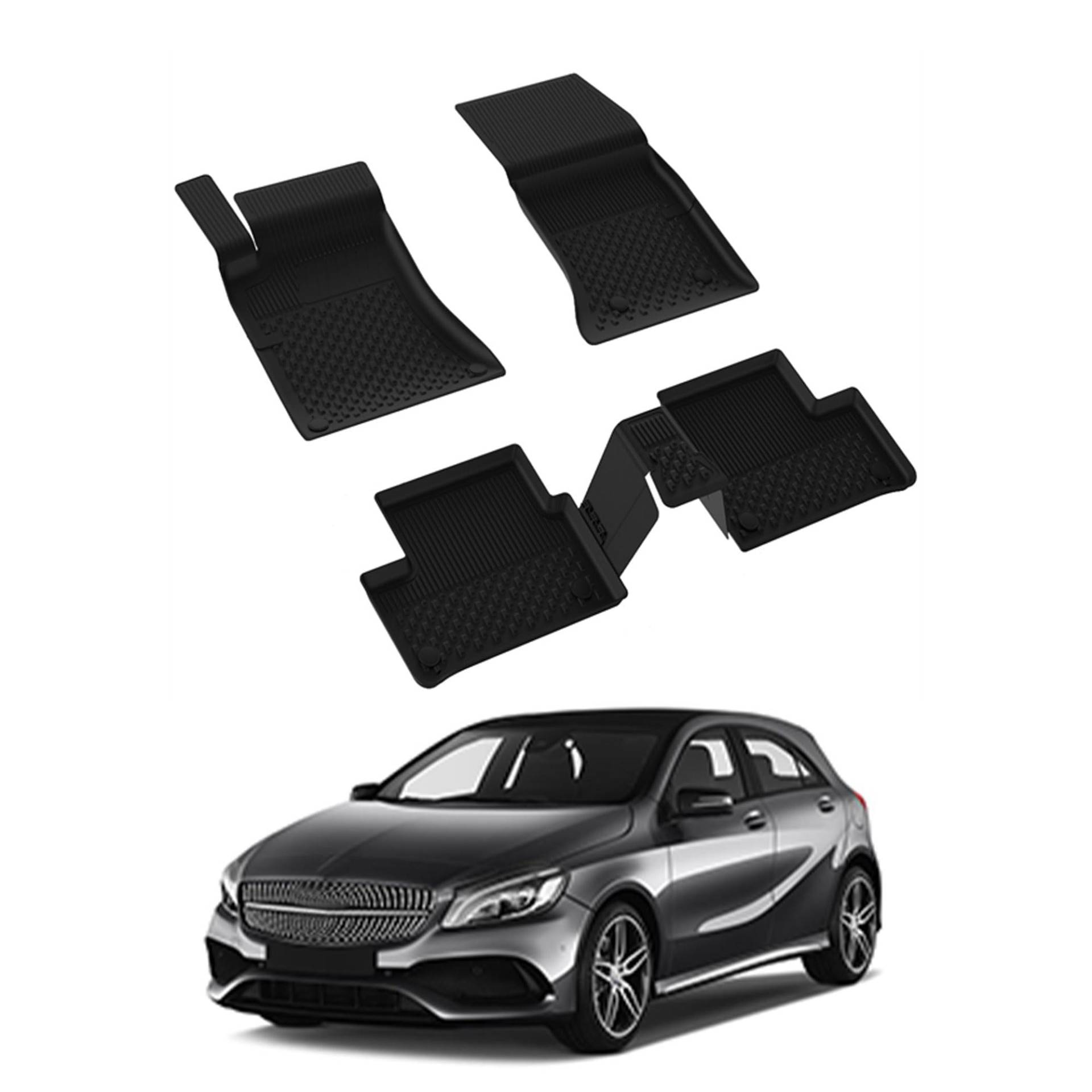 Auto Fußmatten Kompatibel mit Mercedes A Series W177 / V177 2018-2024 Geruchlos 4.5D Passform Allwetter Automatten 5 TLG | Antirutschmatte Hoher Rand Gummimatten Schwarz Fussmatten Vorne Hinten Auto Fußmatten Kompatibel mit Mercedes A Series W177 / V177 2018-2024 Geruchlos 4.5D Passform Allwetter Automatten 5 TLG | Antirutschmatte Hoher Rand Gummimatten Schwarz Fussmatten Vorne Hinten von noxx