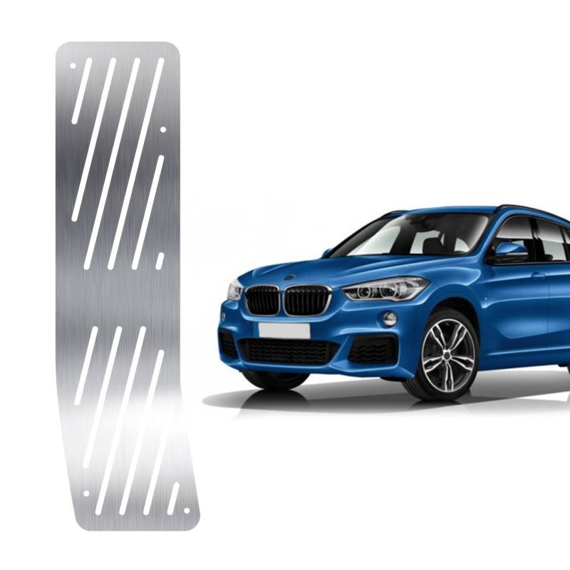 Auto Fußstütze Pedale Kompatibel mit BMW X1 E84 2009-2015 | Chrom Edelstahl Auto Fußrasten Pedale | Auto Fußablage Pedal Auto Ruhepedal Linkes Fußpedal | Auto Innen Chrom Zubehör von noxx