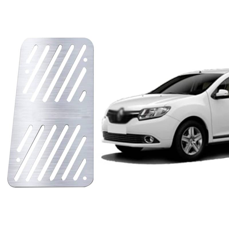Auto Fußstütze Pedale Kompatibel mit RENAULT Clio Symbol 2014-2019 | Chrom Edelstahl Auto Fußrasten Pedale | Auto Fußablage Pedal Auto Ruhepedal Linkes Fußpedal | Auto Innen Chrom Zubehör von noxx