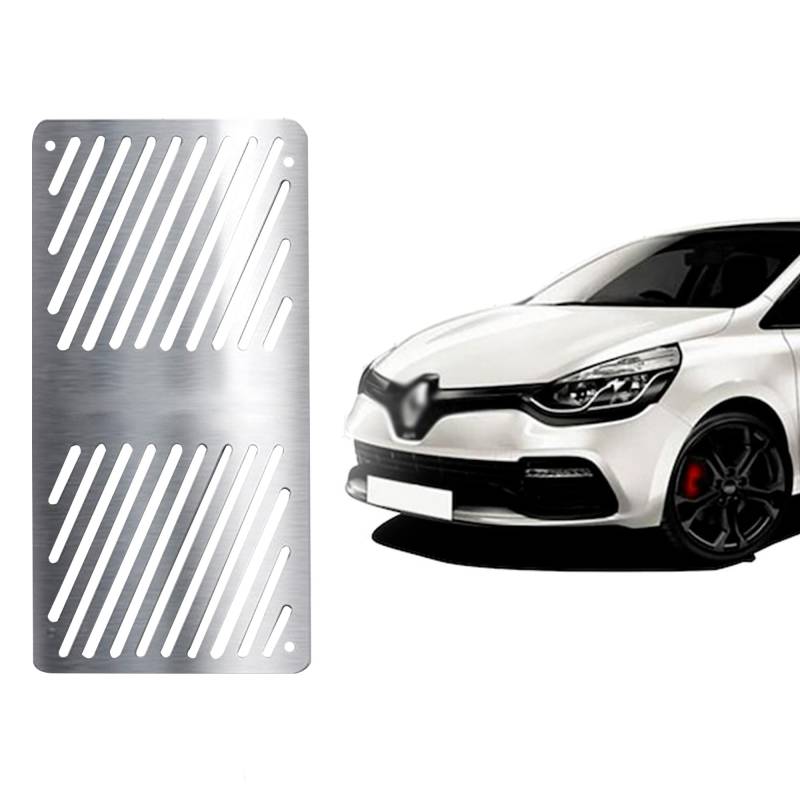 Auto Fußstütze Pedale Kompatibel mit Renault Clio IV Sport 2012-2019 | Chrom Edelstahl Auto Fußrasten Pedale | Auto Fußablage Pedal Auto Ruhepedal Linkes Fußpedal | Auto Innen Chrom Zubehör von noxx