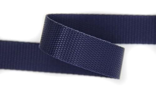 30mm | 5m Gurtband | Farbauswahl I 100% Polypropylen (dunkelblau) von nts Nähtechnik