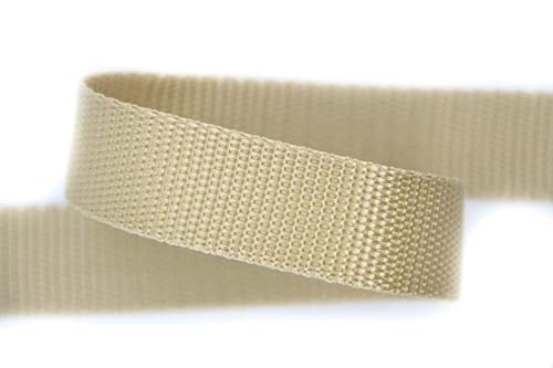 30mm | 5m Gurtband | Farbauswahl I 100% Polypropylen (beige) von nts Nähtechnik