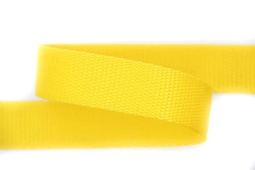 30mm | 5m Gurtband | Farbauswahl I 100% Polypropylen (gelb, 40mm) von nts Nähtechnik