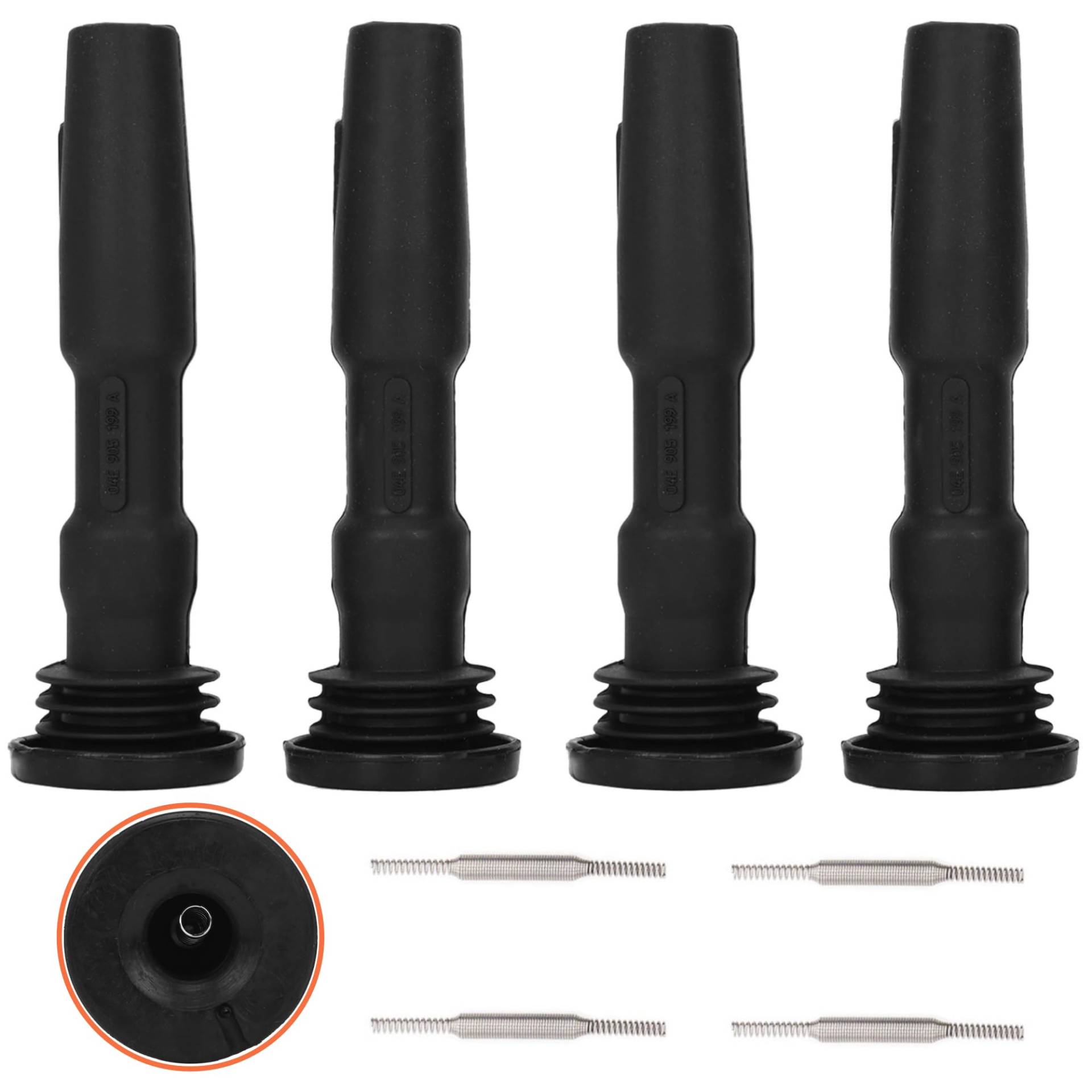 ohbien 4pcs Zündspule Gummistiefel Stecker KompatibeI mit Audi A3 A4L Q2L Skoda Octavia A1 Golf 7 Beetle Passat Rapid Ibiza Leon Mii 1.0 1.2 1.4 1.6, Zündmodul Gummistiefel Stecker 04C905110B ohbien 4pcs Zündspule Gummistiefel Stecker KompatibeI mit Audi A3 A4L Q2L Skoda Octavia A1 Golf 7 Beetle Passat Rapid Ibiza Leon Mii 1.0 1.2 1.4 1.6, Zündmodul Gummistiefel Stecker 04C905110B von ohbien