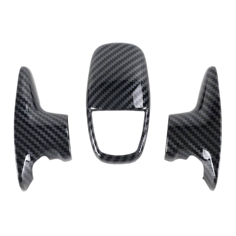 omiinitio Gear Shifter Deckungen Abschlüsse In Kohlefaser Für Innenarchitektur des Autos Einfache Installation Kratzfestes 3pcs von omiinitio
