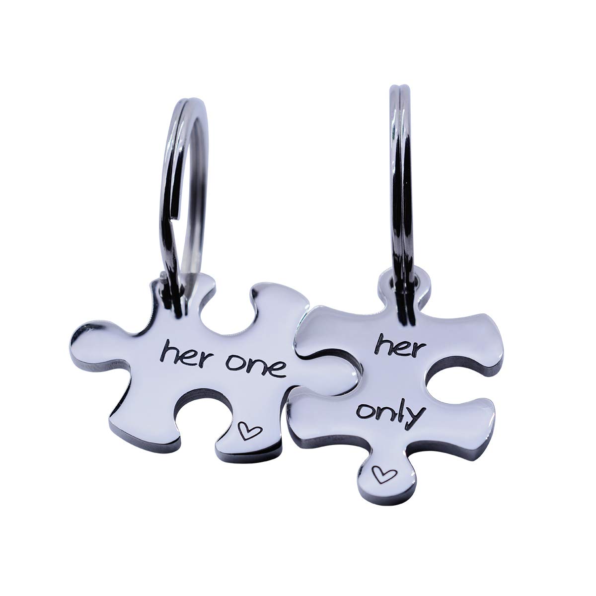 omodofo Puzzle-Schlüsselanhänger-Set, 2 Stück, Gay Boyfriend Paare, Schmuck, LGBT Lesbian Freundin Jahrestag Valentinstag Hochzeit Geschenke von omodofo
