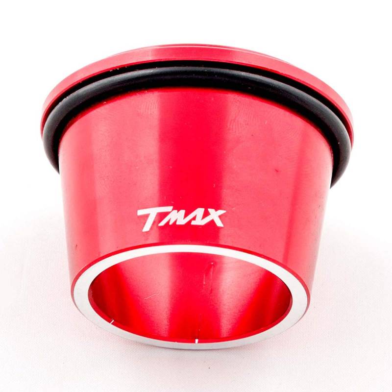 ONE BY CAMAMOTO T-MAX 530 Auspuffblende in der Farbe Rot für Auspuff Marmor kompatibel mit Yamaha T-MAX 530 von one