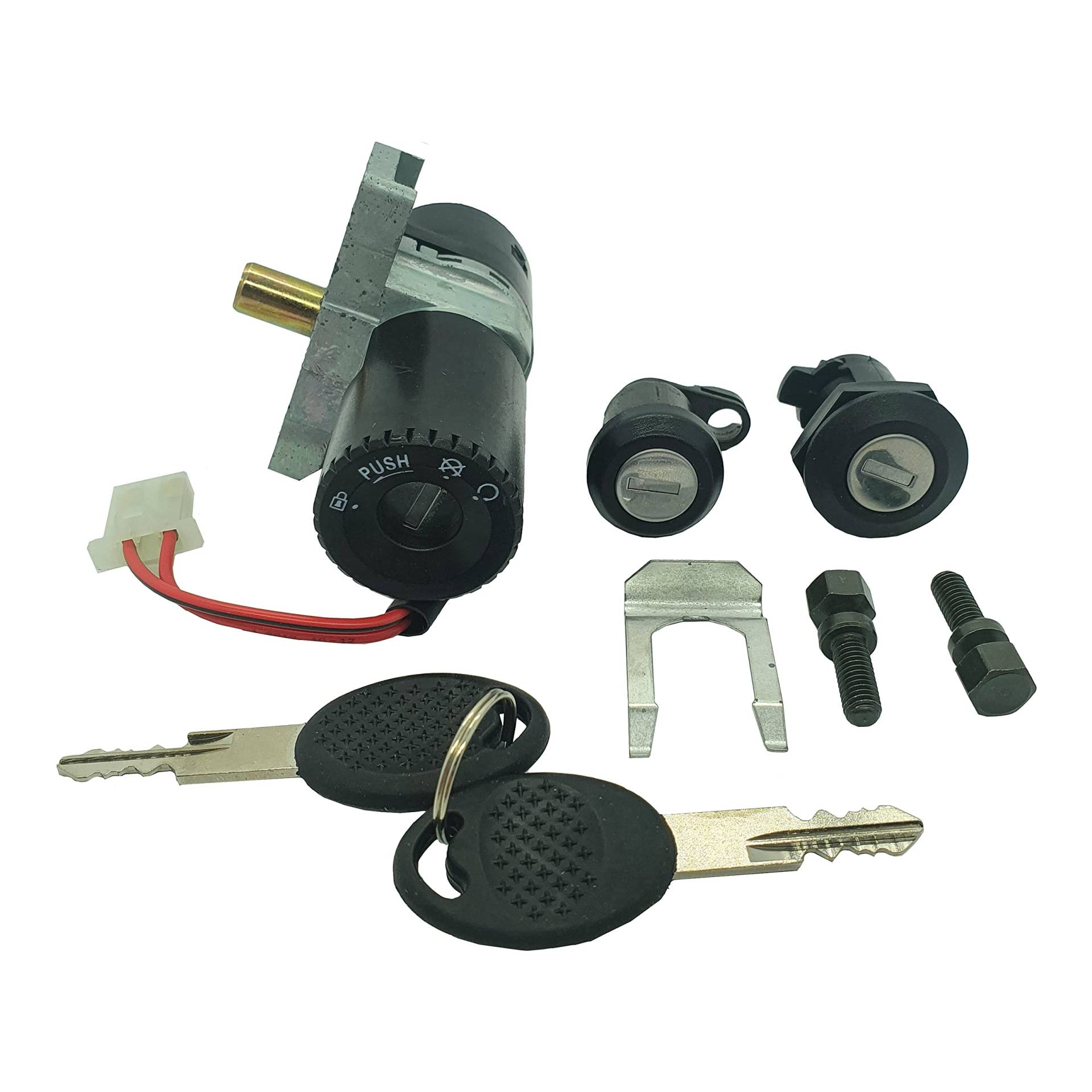 one by Camamoto 77208142 Schlösser Set für Quad-Schlüssel Starter komplett kompatibel mit sh Scoopy 125-150cc Baujahr 2001-2002-2003-2004-2005-2006-2007-2008 | Orig 35100-KPR-Ref. 900 cm one by Camamoto 77208142 Schlösser Set für Quad-Schlüssel Starter komplett kompatibel mit sh Scoopy 125-150cc Baujahr 2001-2002-2003-2004-2005-2006-2007-2008 | Orig 35100-KPR-Ref. 900 cm von one