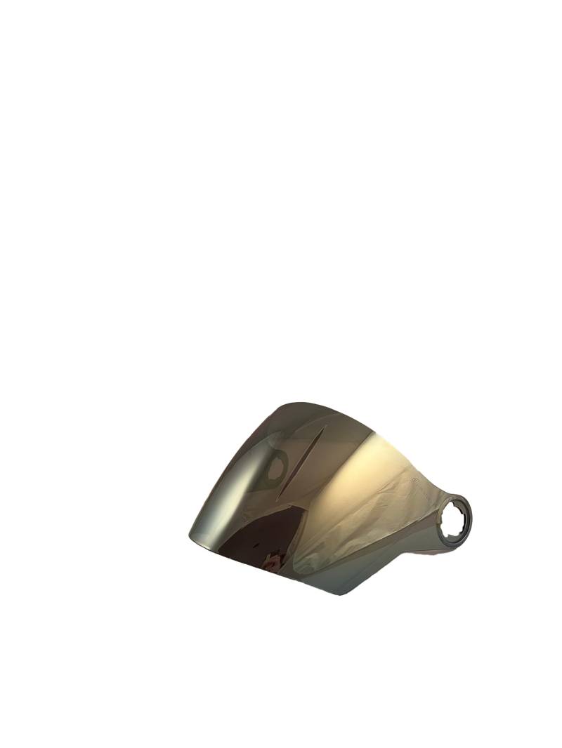 one by Camamoto | Gold Iridium Visier für Gamma Helm, Jet und Demi-Jet, 27x18x11cm von one