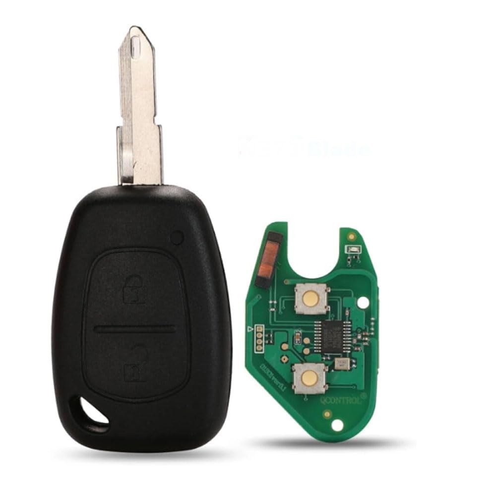 Fernbedienung Schlüsselkarte Autoschlüssel 433Mhz ID46 PCF7946Chip für Renault Master Traffic Vivaro Kangoo Movano Transmister 2003-2013 NE72 VAC102 Klinge (NE73 Blade) von onetop1