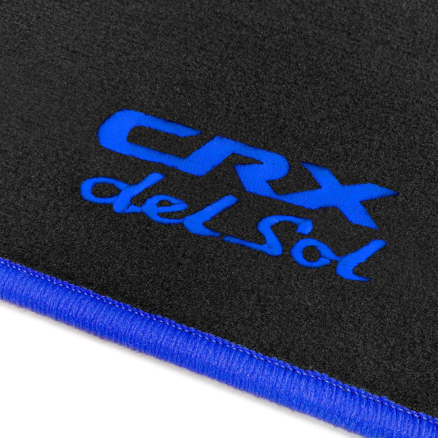 online-fussmatten OFM-CRX-DeSol-204 Passform Velours-Fußmatten mit Bestickung CRX del Sol und Rand in Royalblau online-fussmatten OFM-CRX-DeSol-204 Passform Velours-Fußmatten mit Bestickung CRX del Sol und Rand in Royalblau von online-fussmatten