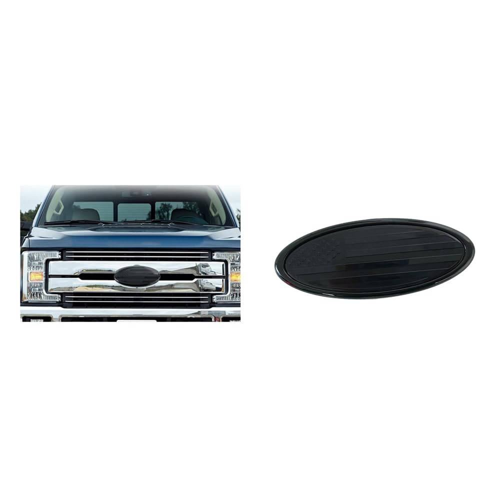 ontto 1 Stück 17.5cm US-Flagge Auto Hinteren Frontgrill Bumper Emblem Badge Aufkleber Passt für Ford F150 F250 F350 EcoSport Focus Edge Explorer Ranger Expedition Heckklappe Ersatzabdeckung Schwarz ontto 1 Stück 17.5cm US-Flagge Auto Hinteren Frontgrill Bumper Emblem Badge Aufkleber Passt für Ford F150 F250 F350 EcoSport Focus Edge Explorer Ranger Expedition Heckklappe Ersatzabdeckung Schwarz von ontto