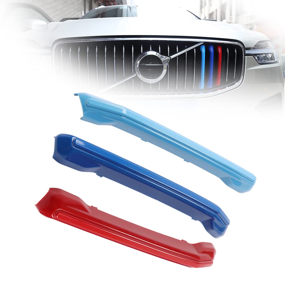 ontto 3 Stück Auto 3 Farben Schnalle Grid Front Grill Streifen Dekoration Trim Passt für Volvo XC60 2018-2021 Frontgrill Streifen Kühlergrill Einsätze Zierleiste Abdeckung Auto Zubehör-B ontto 3 Stück Auto 3 Farben Schnalle Grid Front Grill Streifen Dekoration Trim Passt für Volvo XC60 2018-2021 Frontgrill Streifen Kühlergrill Einsätze Zierleiste Abdeckung Auto Zubehör-B von ontto