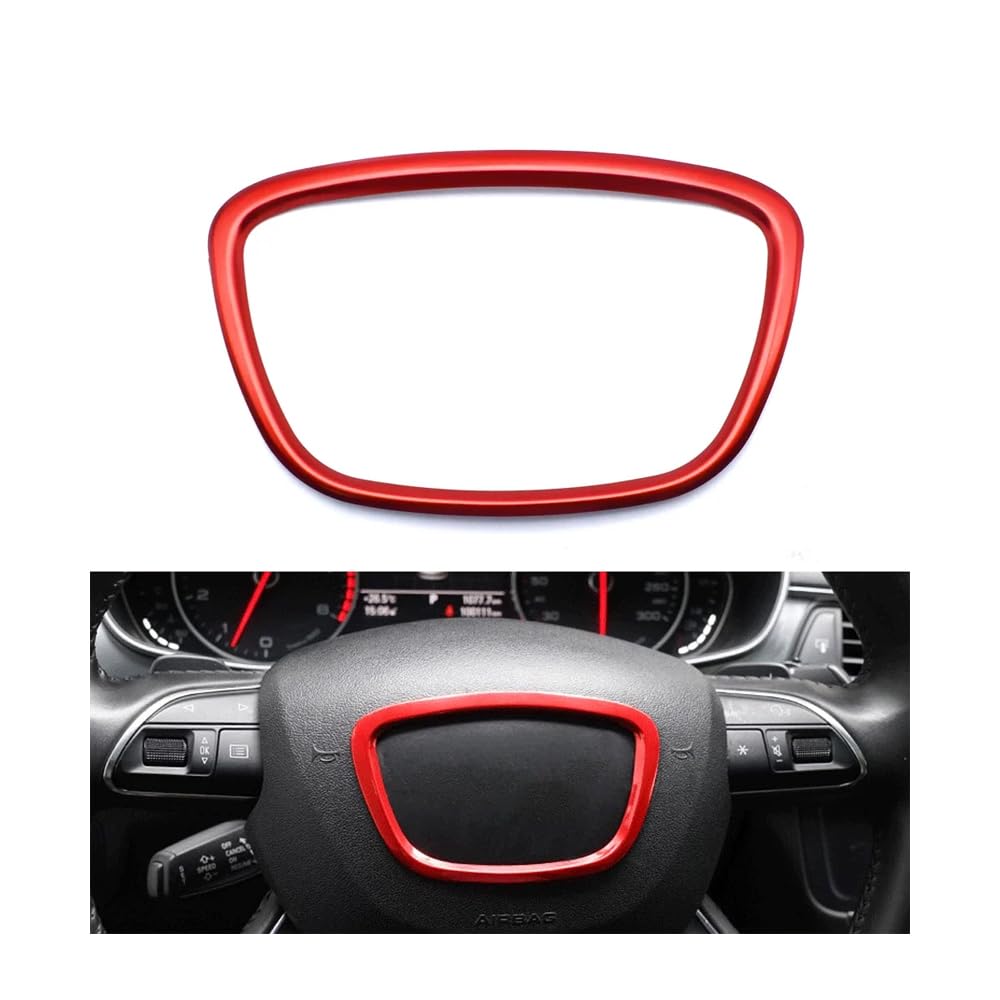 ontto Auto Lenkrad Dekorativer Ring Innenzubehör Passt für Audi A4 B6 B7 B8 A6 C6 A5 Q7 Q3 Q5 A3 8P S3 8V A4L A6L Lenkrad Logo Aufkleber Emblem Trim Abziehbilder Abdeckung für Autozubehör-B Rot ontto Auto Lenkrad Dekorativer Ring Innenzubehör Passt für Audi A4 B6 B7 B8 A6 C6 A5 Q7 Q3 Q5 A3 8P S3 8V A4L A6L Lenkrad Logo Aufkleber Emblem Trim Abziehbilder Abdeckung für Autozubehör-B Rot von ontto
