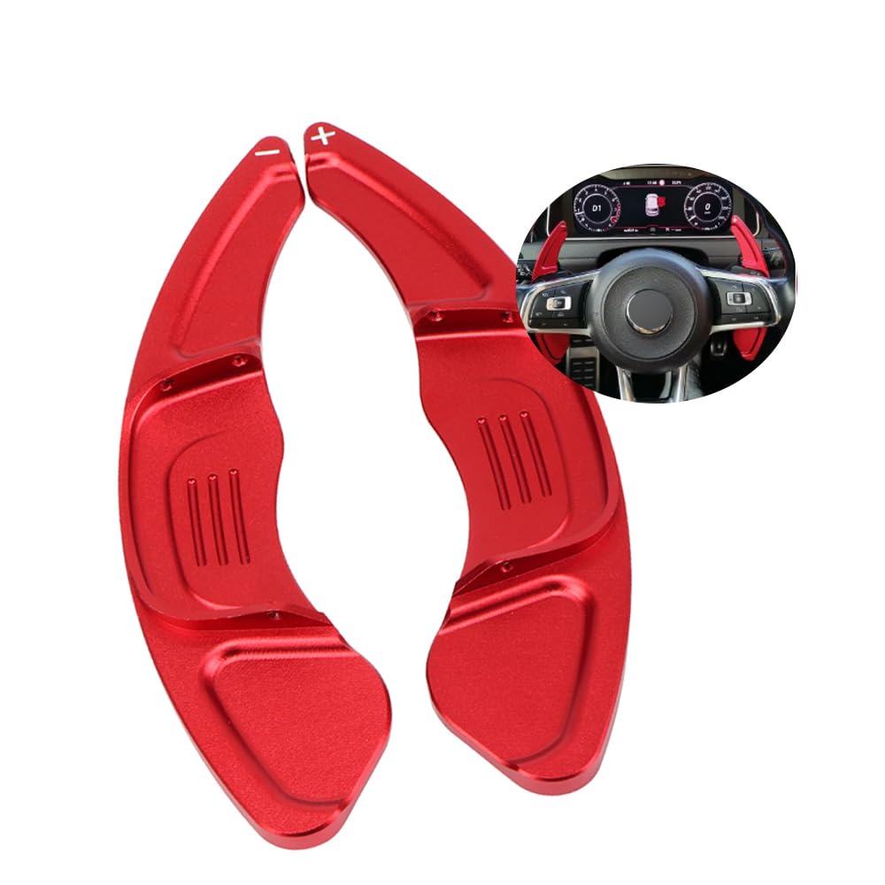 ontto Auto Lenkrad Schaltwippen Verlängerung Schaltpaddel Passt für VW Golf 7 Polo GTI R Rline MK7 MK7.5 Scirocco 2015-2019 Metall Shift Paddle Shifter Erweiterung Innendekoration-Rot ontto Auto Lenkrad Schaltwippen Verlängerung Schaltpaddel Passt für VW Golf 7 Polo GTI R Rline MK7 MK7.5 Scirocco 2015-2019 Metall Shift Paddle Shifter Erweiterung Innendekoration-Rot von ontto