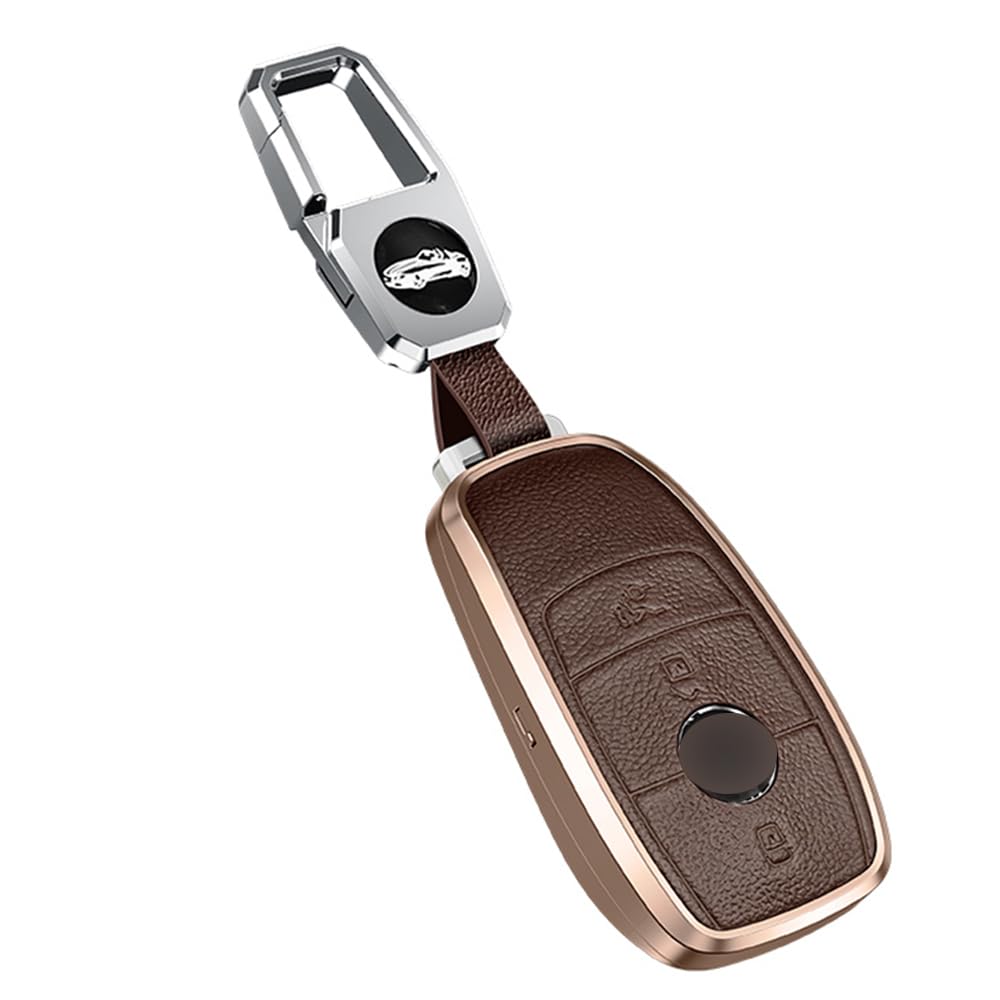 ontto Autoschlüssel Hülle Cover Passt für Mercedes Benz E C G M R S Klasse W204 W212 W176 GLC CLA GLA AMG Schlüsselanhänger Leder Schutzhülle Schlüsseletui Schlüsselbox Auto Zubehör Braun ontto Autoschlüssel Hülle Cover Passt für Mercedes Benz E C G M R S Klasse W204 W212 W176 GLC CLA GLA AMG Schlüsselanhänger Leder Schutzhülle Schlüsseletui Schlüsselbox Auto Zubehör Braun von ontto