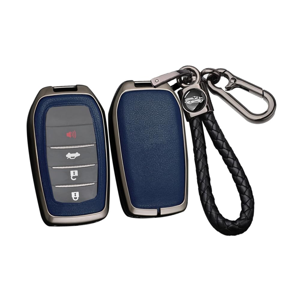 ontto Autoschlüssel Hülle Cover Passt für Toyota Camry Avalon Tacoma Sequonia Corolla Tundra RAV4 GT86 Schlüsseletui Schlüsselhülle Schlüsselbox mit Schlüsselanhänger 2/3/4 Tasten-Schwarz Blau ontto Autoschlüssel Hülle Cover Passt für Toyota Camry Avalon Tacoma Sequonia Corolla Tundra RAV4 GT86 Schlüsseletui Schlüsselhülle Schlüsselbox mit Schlüsselanhänger 2/3/4 Tasten-Schwarz Blau von ontto