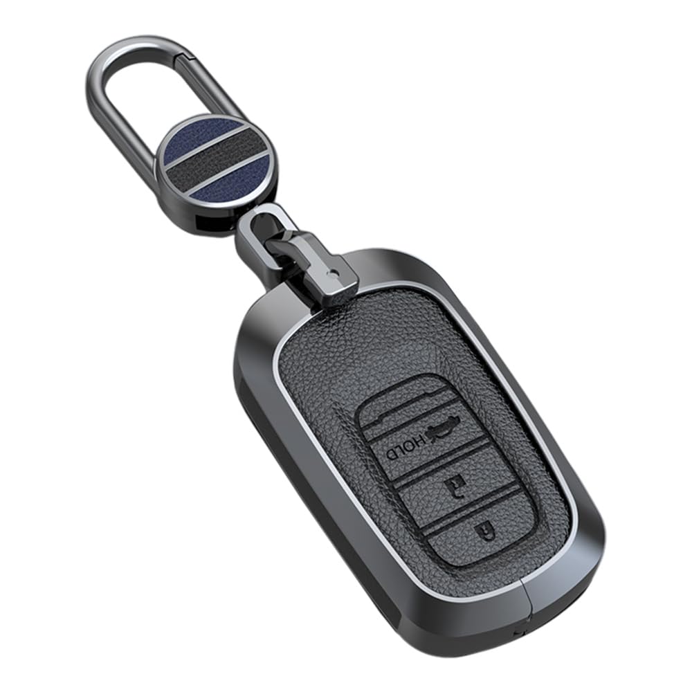 ontto Autoschlüssel Hülle Schlüsseletui Passt für Honda HRV 2023 Civic G11 Hybrid E-HEV Accord CR-V CRV 2022 Freed Keyless GO Schlüsselhülle Metall Schlüsselcover Schlüsselanhänger 3 Tasten-C Schwarz ontto Autoschlüssel Hülle Schlüsseletui Passt für Honda HRV 2023 Civic G11 Hybrid E-HEV Accord CR-V CRV 2022 Freed Keyless GO Schlüsselhülle Metall Schlüsselcover Schlüsselanhänger 3 Tasten-C Schwarz von ontto