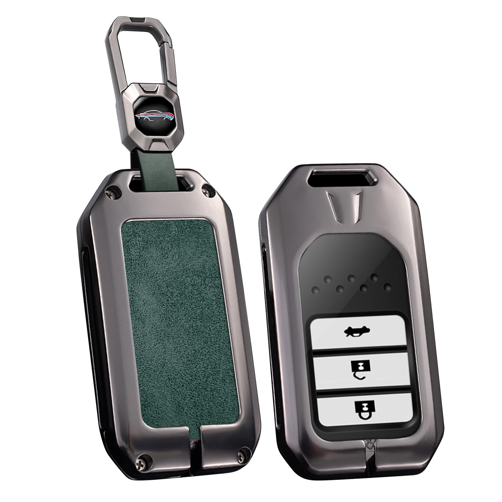 ontto Autoschlüssel Hülle Schlüsselhülle Kompatibel mit Honda Jazz Hybrid CR-V Civic HRV ZRV Odyssey Schlüsselcase Schlüsselschutz Metallisch Schlüsselcover Schlüsselanhänger 2/3/4/5 Tasten-B Grün ontto Autoschlüssel Hülle Schlüsselhülle Kompatibel mit Honda Jazz Hybrid CR-V Civic HRV ZRV Odyssey Schlüsselcase Schlüsselschutz Metallisch Schlüsselcover Schlüsselanhänger 2/3/4/5 Tasten-B Grün von ontto