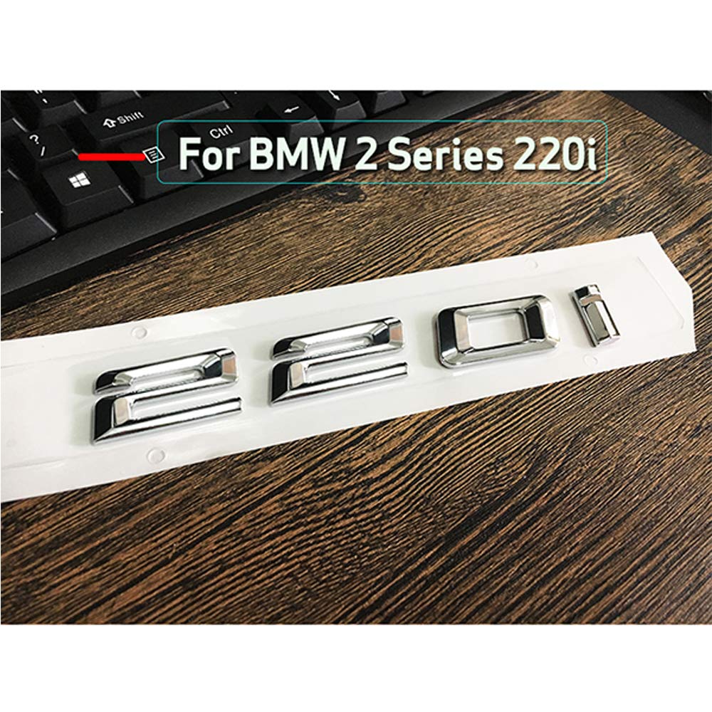 ontto Chrom Silber ABS Auto Nummer Anzahl Buchstaben Wort Kofferraum hinten Emblem Embleme Abzeichen Aufkleber Brief Stamm Deckel für 2 Serie 220i 228i 230i 235i Dekoration Zubehör Aufkleber ontto Chrom Silber ABS Auto Nummer Anzahl Buchstaben Wort Kofferraum hinten Emblem Embleme Abzeichen Aufkleber Brief Stamm Deckel für 2 Serie 220i 228i 230i 235i Dekoration Zubehör Aufkleber von ontto