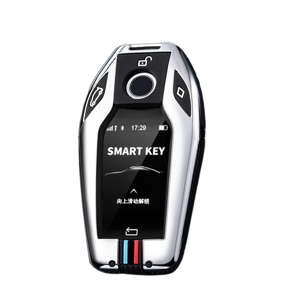 ontto LCD Autoschlüssel Hülle Schutzhülle Schlüsselhülle Kompatibel mit BMW 630d xDrive GT G32 Display Key Metallgehäuse Schlüsselcover Silikon Schlüsseletui Schlüsselanhänger 4 Tasten-A Silber ontto LCD Autoschlüssel Hülle Schutzhülle Schlüsselhülle Kompatibel mit BMW 630d xDrive GT G32 Display Key Metallgehäuse Schlüsselcover Silikon Schlüsseletui Schlüsselanhänger 4 Tasten-A Silber von ontto